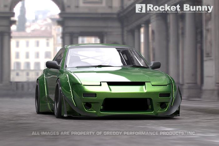 GReddy RPS13 V2 Rocket Bunny Aero Side Skirts Only Side Skirts GReddy