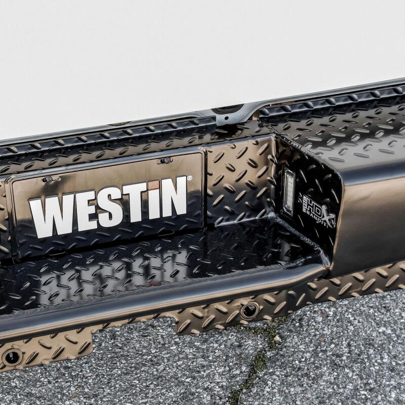 Westin 09-18 Ram 1500 HDX Bandit Rear Bumper - Black Bumpers - Steel Westin