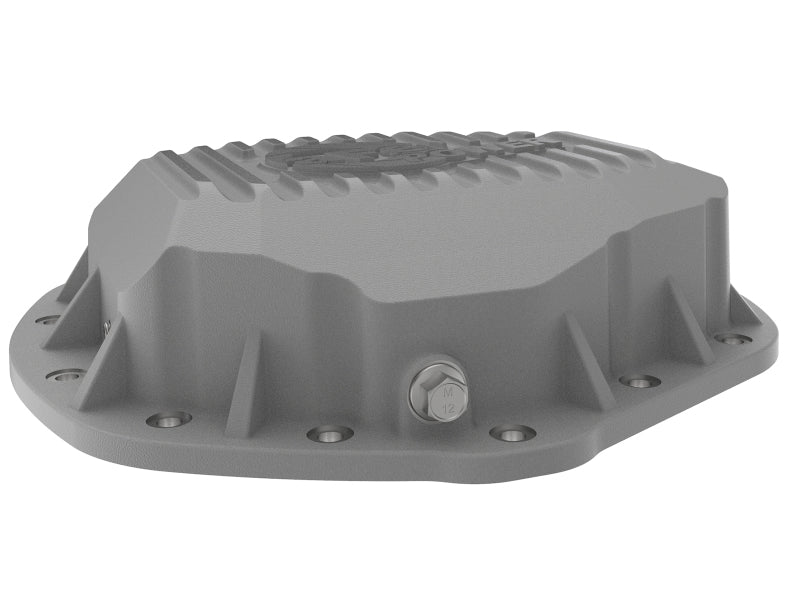 aFe Street Series Rear Differential Cover Raw w/ Machined Fins 01-18 GM Diesel Trucks V8-6.6L (td) Diff Covers aFe