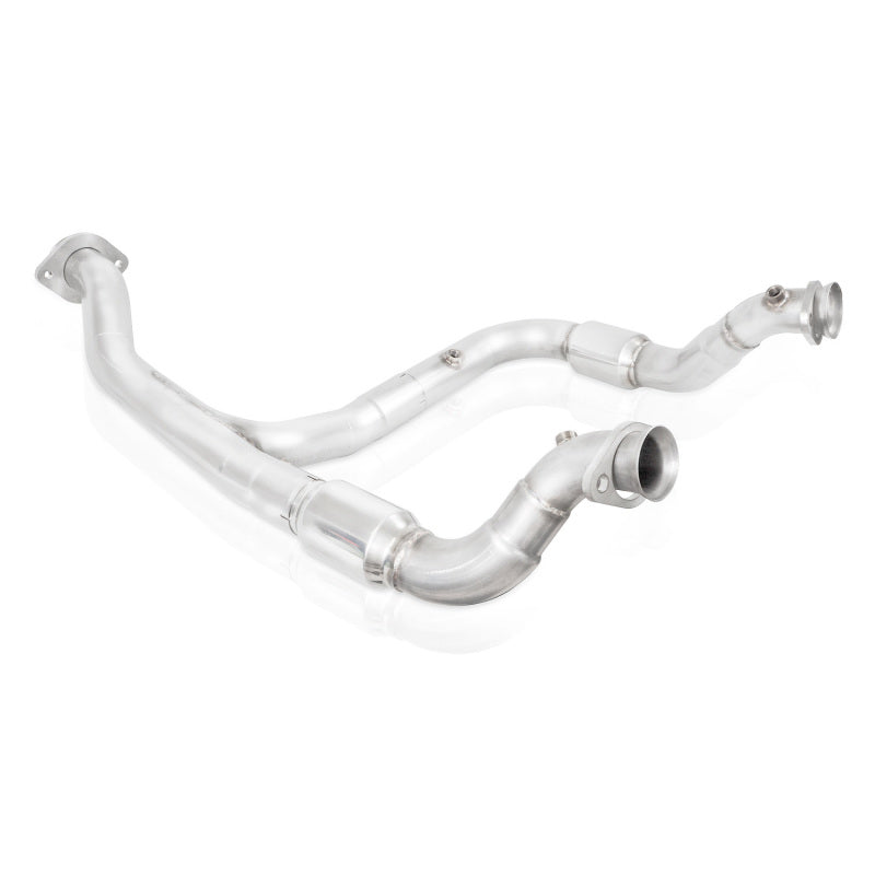 Stainless Works 2015-16 F150 2.7L Downpipe 3in High-Flow Cats Y-Pipe Factory Connection Downpipes Stainless Works