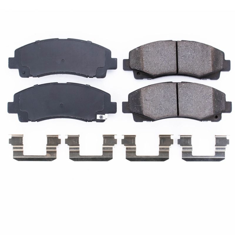 Power Stop 09-14 Acura TL Front Z17 Evolution Ceramic Brake Pads w/Hardware Brake Pads - OE PowerStop