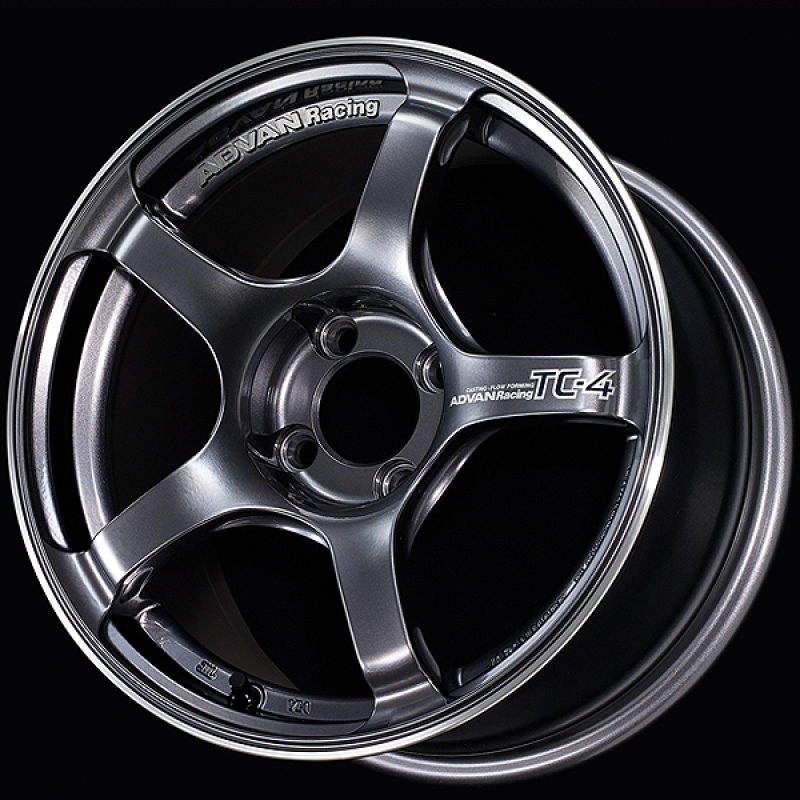 Advan TC4 16x7.5 / +35 Offset / 4x100 / 63mm Bore / Racing Gunmetallic and Ring Wheels - Cast Advan