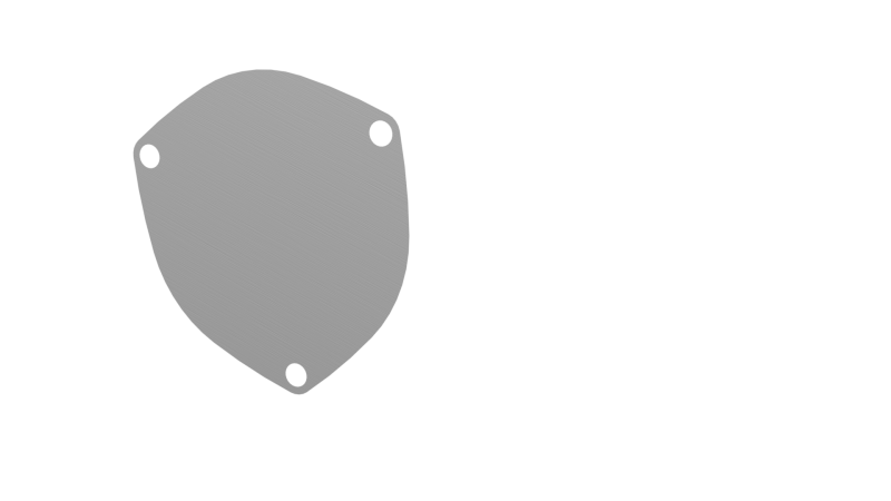 QTP 4in Bolt-On QTEC 3 Bolt Cover Plate Flanges QTP
