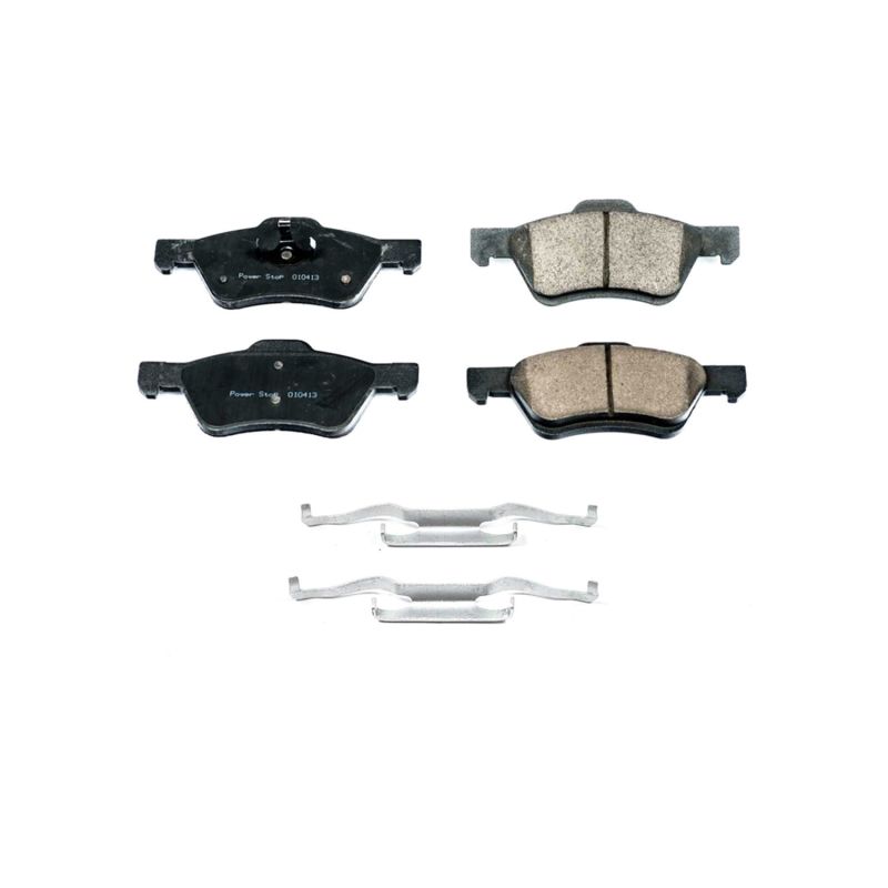 Power Stop 10-12 Ford Escape Front Z17 Evolution Ceramic Brake Pads w/Hardware Brake Pads - OE PowerStop