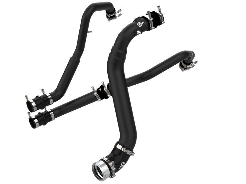 aFe Bladerunner Intercoolers I/C Tubes Hot/Cold 2021+ Ford F-150 V6-2.7L (tt) - Black Intercoolers aFe