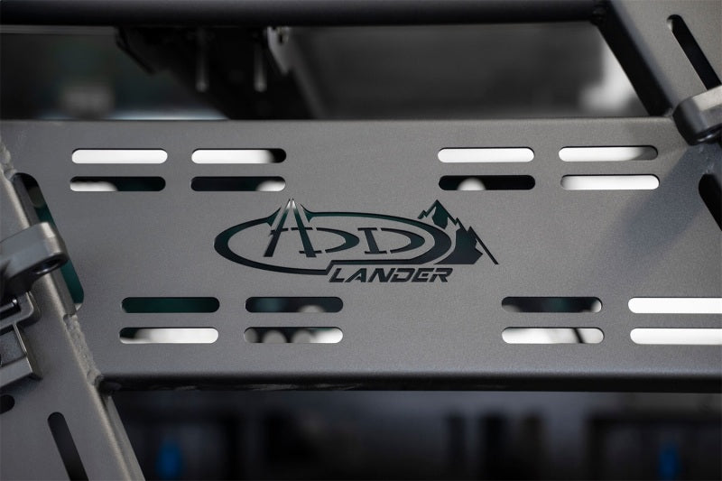 Addictive Desert Designs 2015+ Ford F-150 Overlander Chase Rack w/ 3rd Brake Light - Hammer Black Chase Racks Addictive Desert Designs