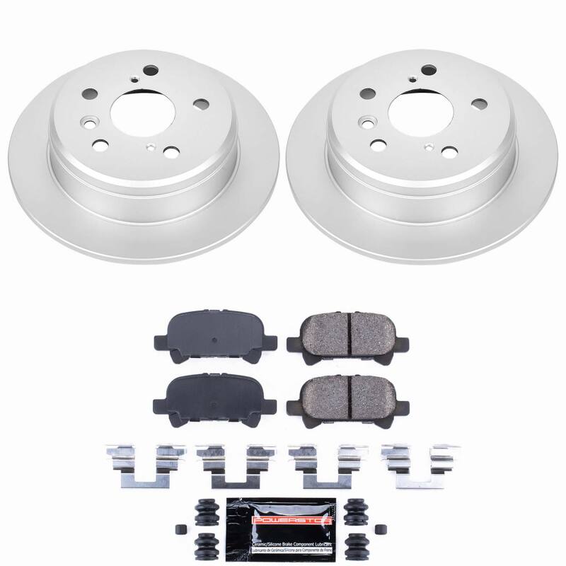 Power Stop 00-01 Toyota Camry Rear Z23 Coated Brake Kit Brake Kits - Performance D&S PowerStop