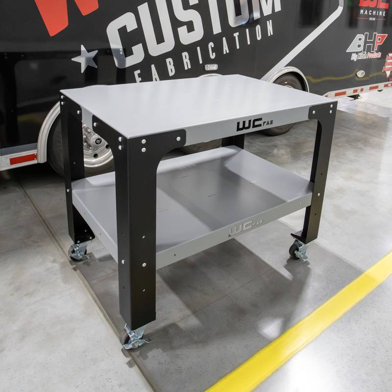 Wehrli Modular Steel Work Bench Top/Shelf Kit, 32in. x 48in. x .120in. Thick, BOTH Grey Tool Storage Wehrli