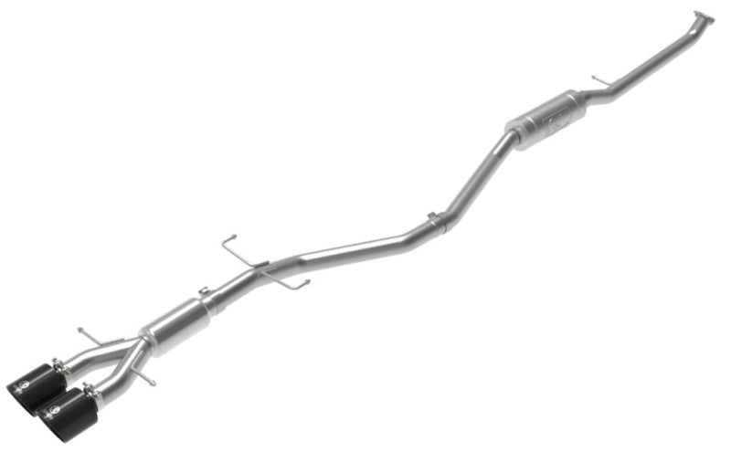 aFe Takeda 2.5in 304SS Cat-Back Exhaust System w/ Black Tips 17-20 Honda Civic Si Sedan I4 1.5L Catback aFe