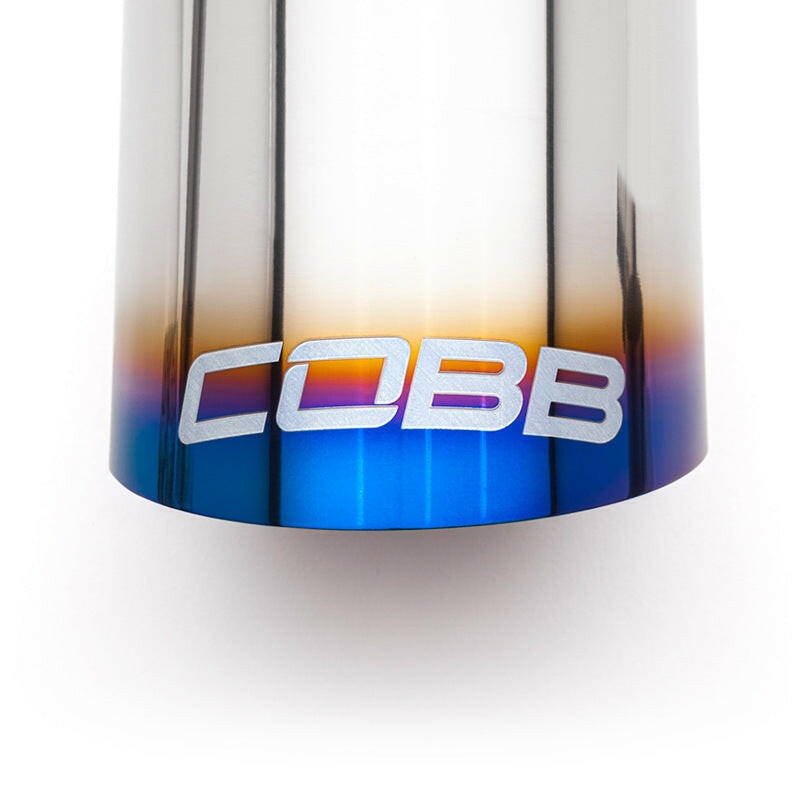 Cobb Volkswagen Mk7/7.5/8 GTI Tip Kit - Blued Titanium Catback COBB