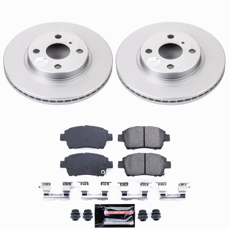 Power Stop 04-06 Scion xA Front Z23 Coated Brake Kit Brake Kits - Performance D&S PowerStop