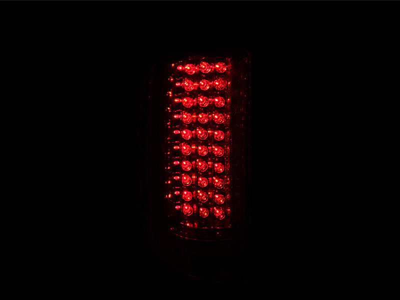 ANZO 2007-2013 Chevrolet Silverado 1500 LED Taillights Red/Clear Tail Lights ANZO