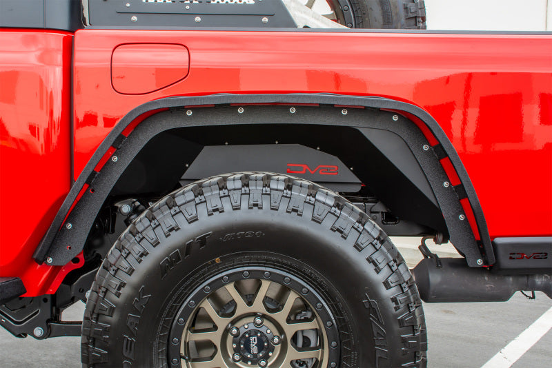 DV8 Offroad 201+ Jeep Gladiator Rear Inner Fenders - Black Wheel Well Liners DV8 Offroad