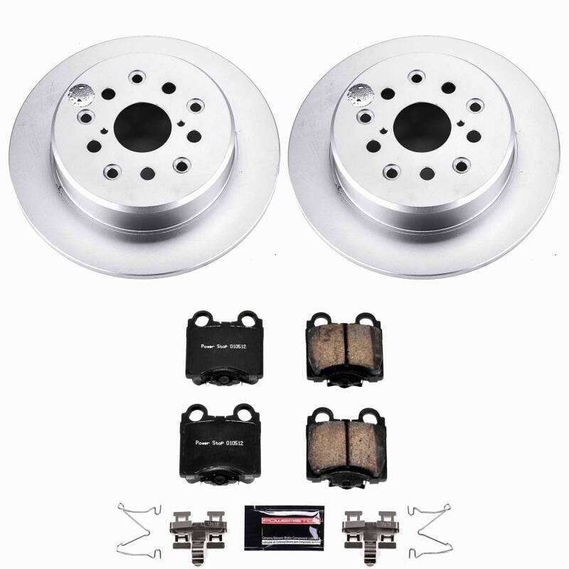 Power Stop 98-05 Lexus GS300 Rear Z23 Coated Brake Kit Brake Kits - Performance D&S PowerStop