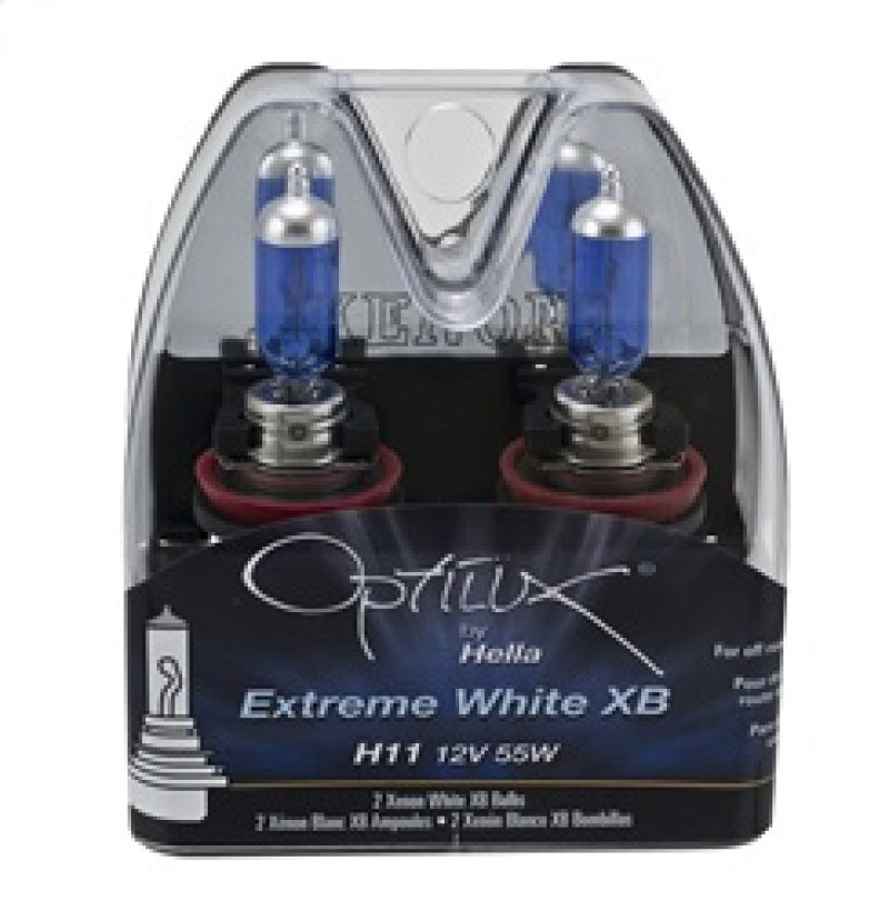 Hella H11 12V 55W Xenon White XB Bulb (Pair) Driving Lights Hella