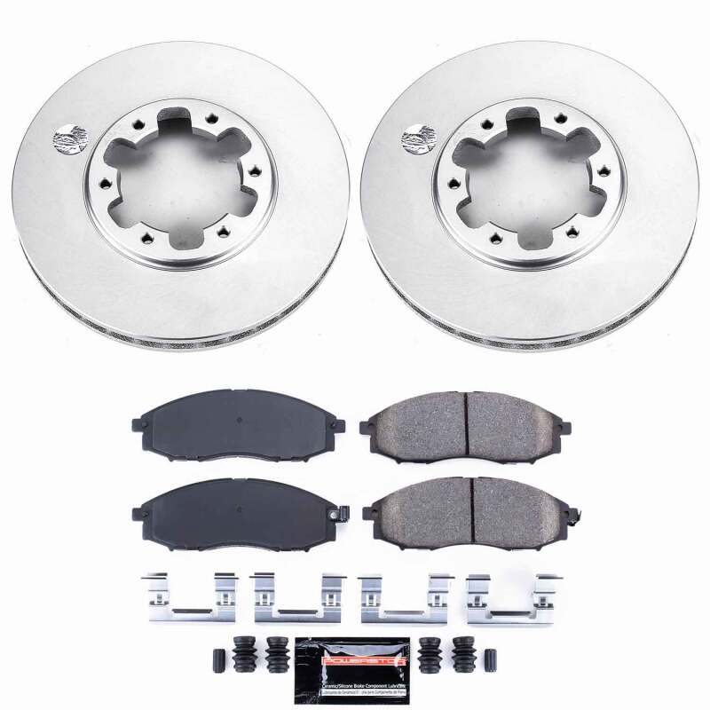 Power Stop 03-04 Nissan Frontier Front Z23 Coated Brake Kit Brake Kits - Performance D&S PowerStop