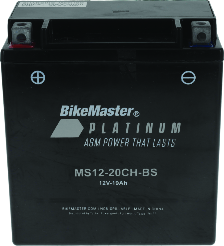 BikeMaster AGM Battery - MS12-20CH-BS Batteries BikeMaster