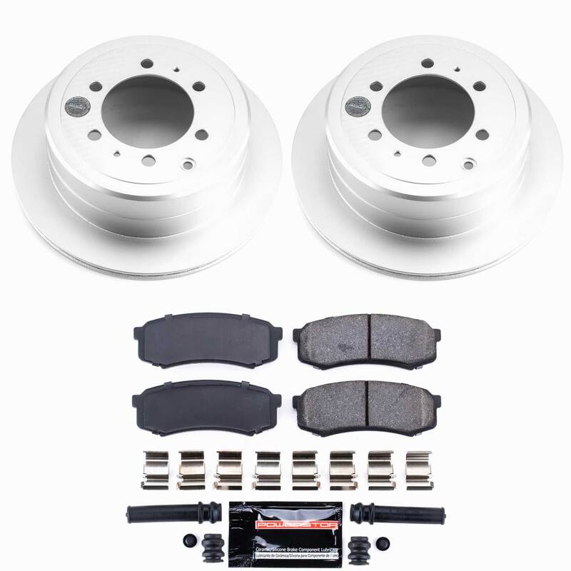 Power Stop 96-97 Lexus LX450 Rear Z23 Coated Brake Kit Brake Kits - Performance D&S PowerStop