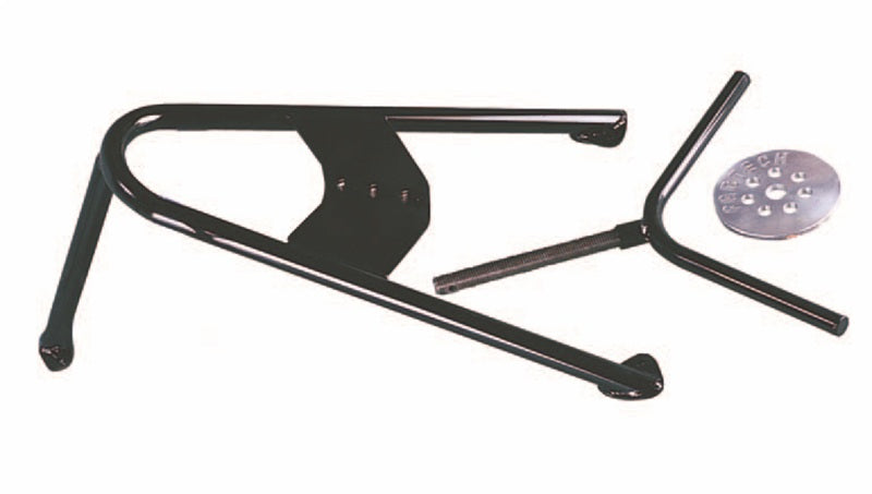 Fabtech Universal Spare Tire Angled Mount - Black Spare Tire Carriers Fabtech