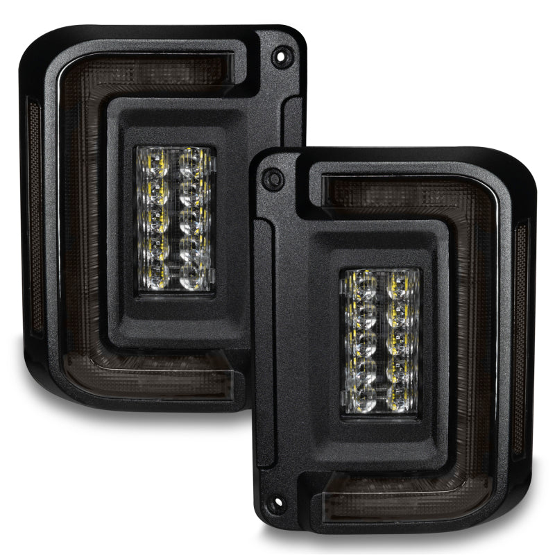 Oracle 07-17 Jeep Wrangler JK Flush Mount LED Tail Lights - Tinted Tail Lights ORACLE Lighting
