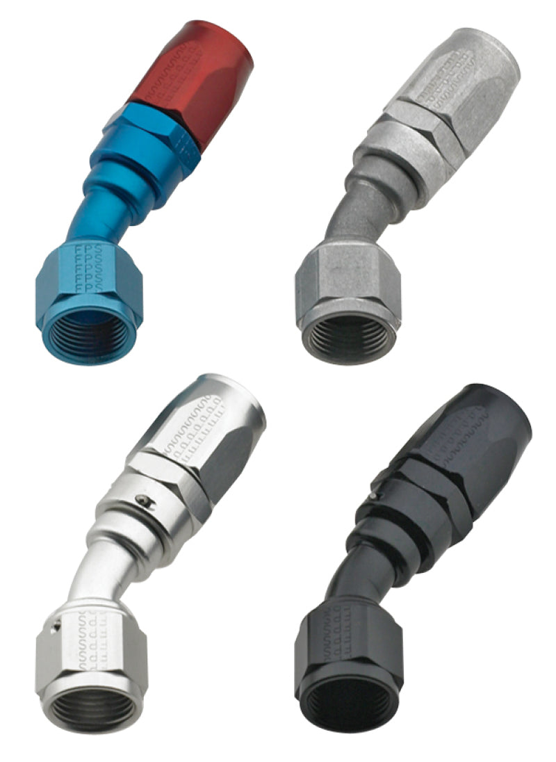 Fragola -10AN x 30 Degree Power Flow Hose End - Blue/Red Fittings Fragola