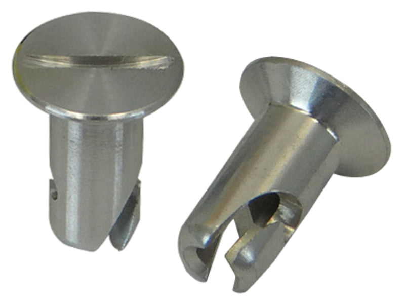 Moroso Quick Fastener - Flush Head - 5/16in x .550in - Aluminum - 10 Pack Fittings Moroso