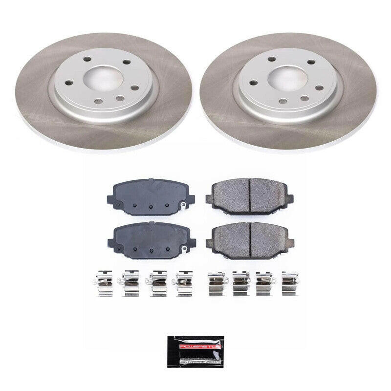 Power Stop 12-14 Volkswagen Routan Rear Semi-Coated Rotor Kit Brake Kits - Performance Blank PowerStop
