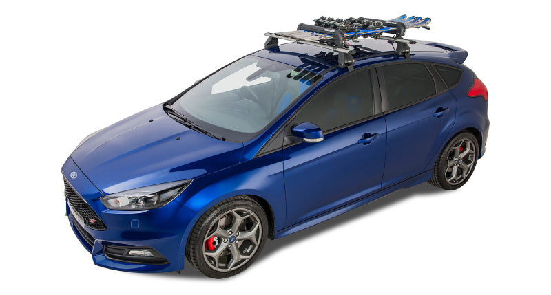 Rhino-Rack Universal Ski/Snowboard Carrier - Fits 4 Pairs of Skis or 2 Snowboards - Black Winter Sport Racks Rhino-Rack
