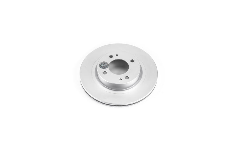 Power Stop 17-18 Mitsubishi Mirage Front Evolution Geomet Coated Rotor Brake Rotors - OE - Cryo PowerStop