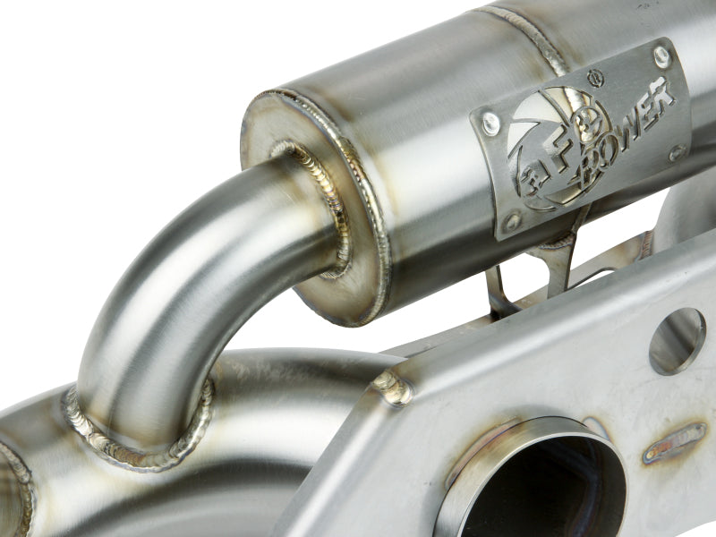 aFe Power MACHForce XP 304 Stainless Secondary Muffler Delete Pipe 14-19 Porsche 911 GT3 3.8L/4.0L Catback aFe