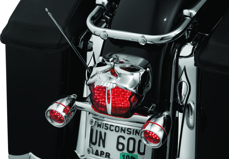 Kuryakyn Zombie Taillight Cover Chrome Tail Lights Kuryakyn