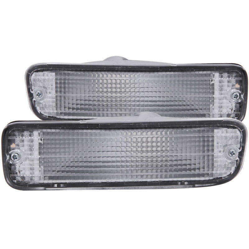 ANZO 1995-1997 Toyota Tacoma Euro Parking Lights Chrome Lights Corner ANZO