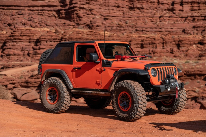 Rampage 2018-2022 Jeep Wrangler (JL) Frameless Trail Plus Top Kit - Black Soft Tops Rampage