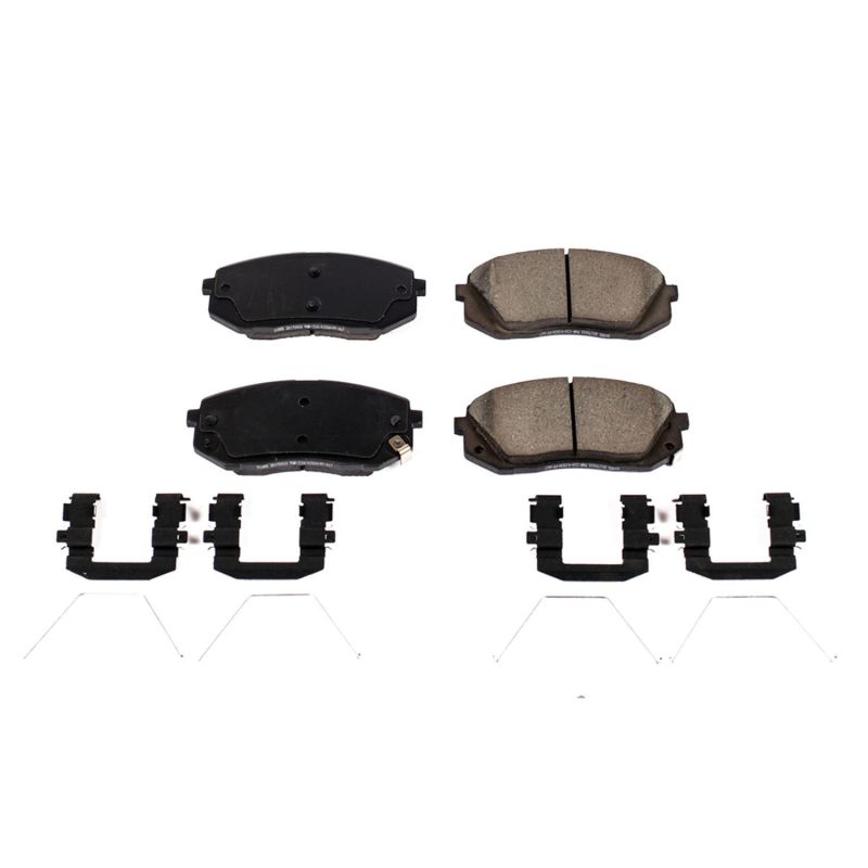 Power Stop 2019 Hyundai Elantra GT Front Z17 Evolution Ceramic Brake Pads w/Hardware Brake Pads - OE PowerStop