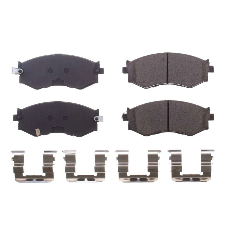 Power Stop 91-96 Infiniti G20 Front Z17 Evo Ceramic Brake Pad w/Hardware Brake Kits - Performance Blank PowerStop