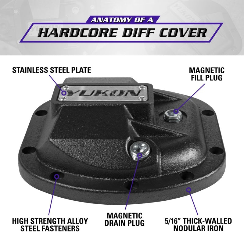 Yukon Gear Hardcore Diff Cover for Dana 30/Super 30 Diff Covers Yukon Gear & Axle