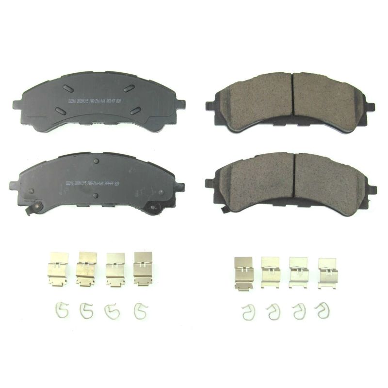 Power Stop 2019 Ford Ranger Front Z17 Evolution Ceramic Brake Pads w/Hardware Brake Pads - OE PowerStop