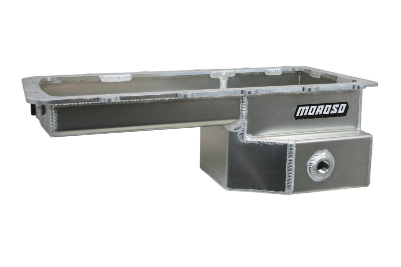 Moroso Ford 5.0 Coyote (w/Rear Sump) Road Race Baffled Wet Sump 9qt 6-5/8in Aluminum Oil Pan Oil Pans Moroso