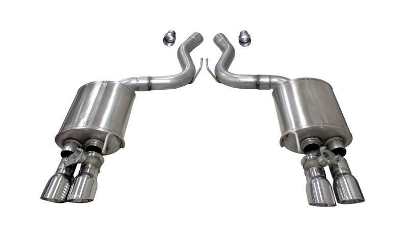 Corsa 2018-2023 Ford Mustang GT Fastback 5.0L 3in Sport Axle-Back Exhaust w/ 4in Polished Tips Axle Back CORSA Performance