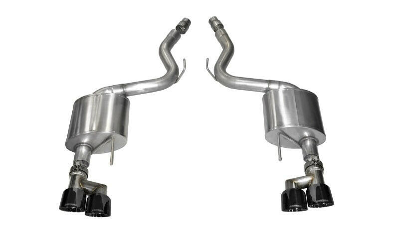 Corsa 2015-2017 Ford Mustang GT 5.0 3in Axle Back Exhaust Black Quad Tips (Sport) Axle Back CORSA Performance
