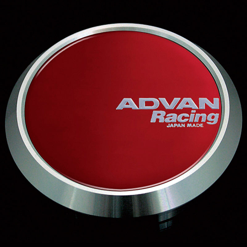 Advan 63mm Flat Center Cap - Candy Red Wheel Center Caps Advan