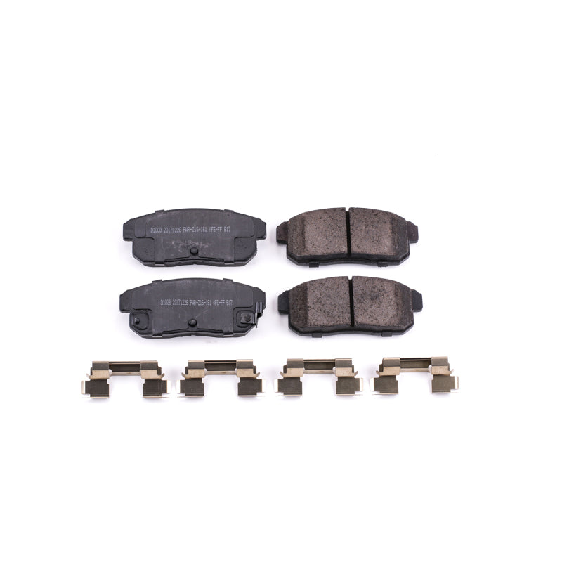 Power Stop 04-11 Mazda RX-8 Rear Z17 Evolution Ceramic Brake Pads w/Hardware Brake Pads - OE PowerStop