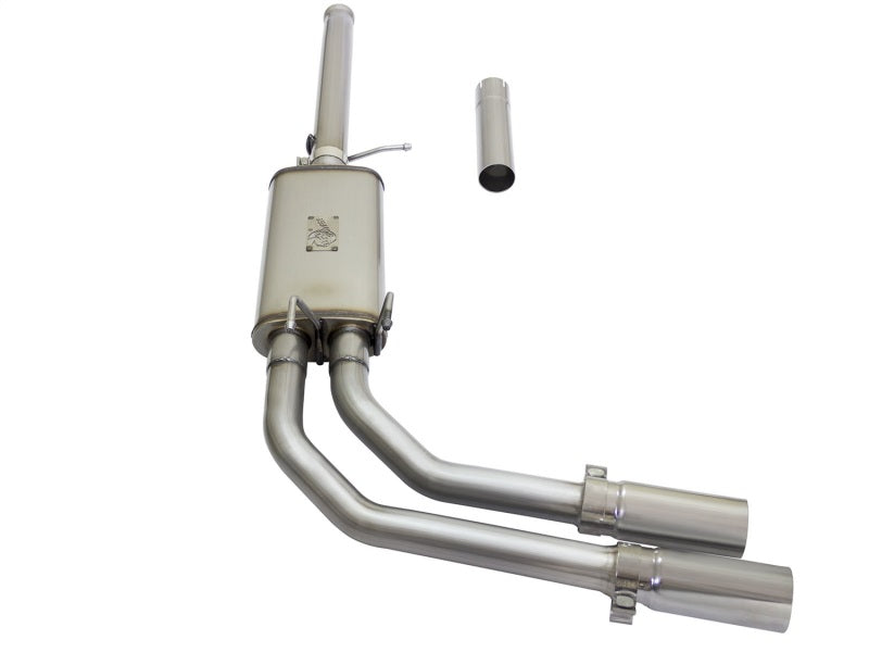 aFe Rebel Series CB 3in Middle Side Exit SS Exht w/Polish Tips 09-16 Chevy Silverado/GMC Sierra 1500 Catback aFe