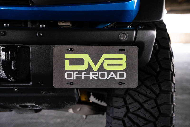 DV8 Offroad 21-22 Ford Bronco Factory Front Bumper License Relocation Bracket - Side License Plate Relocation DV8 Offroad