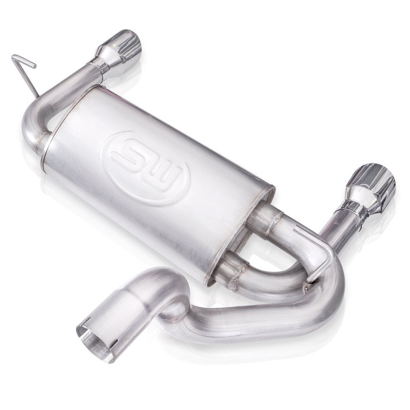 Stainless Works 2018+ Jeep Wrangler JL 304SS Factory Connect 2.5in Axle Back Exhaust System Axle Back Stainless Works