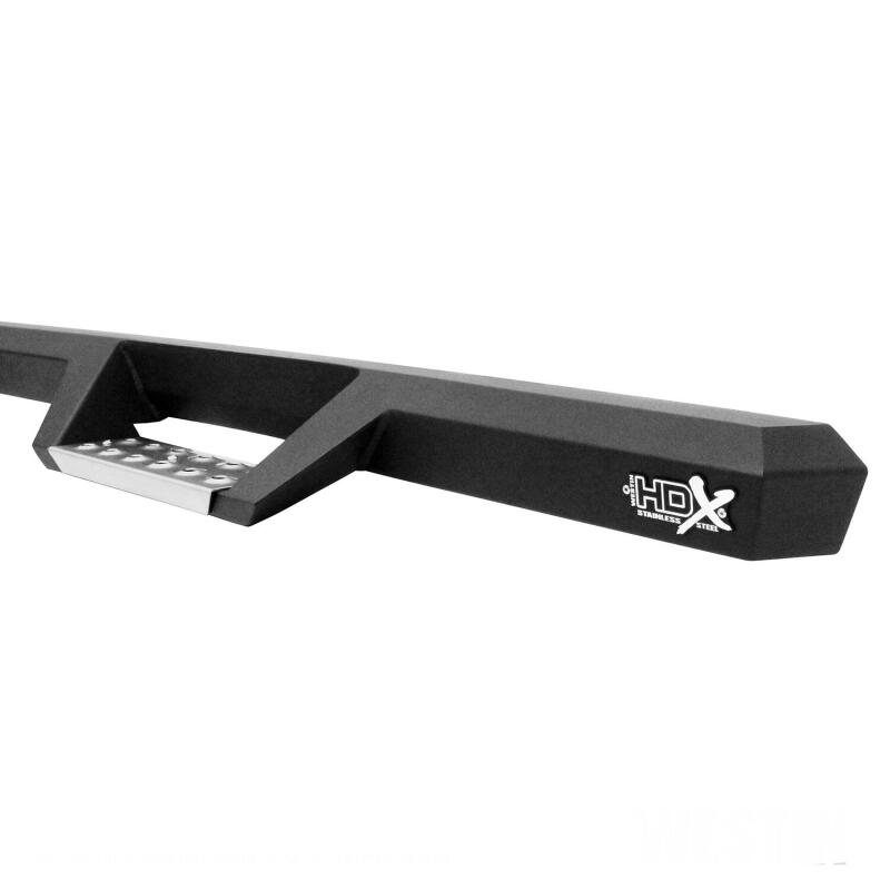 Westin 09-14 Ford F-150 Supercrew HDX Stainless Drop Nerf Step Bars - Tex. Blk Nerf Bars Westin