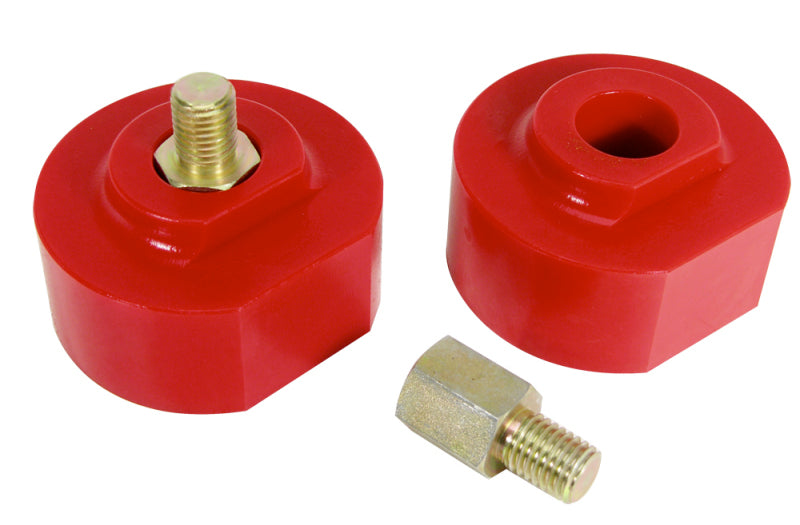 Prothane 99-09 Ford F250/350 2wd Front Coil Spring 2in Lift Spacer - Red Spring Insulators Prothane