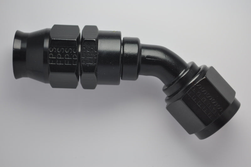 Fragola -10AN Real Street x 45 Degree Hose End Black For PTFE Hose Fittings Fragola