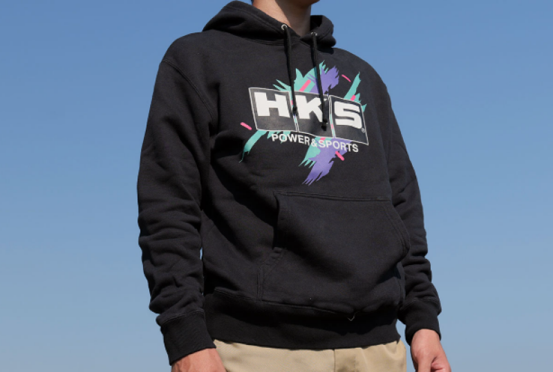 HKS HOODIE SUPER RACING BLACK XL Shirts HKS