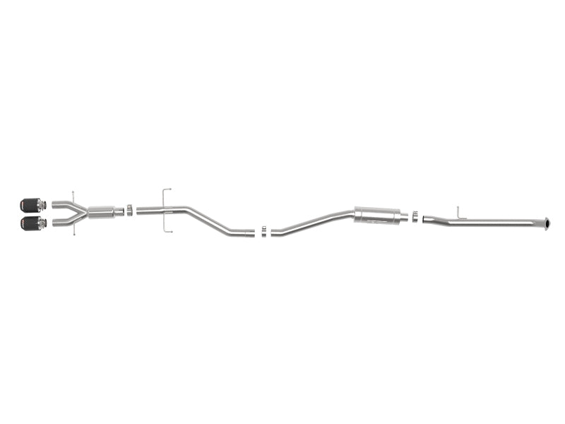 aFe Takeda 2.5in 304SS Cat-Back Exhaust System w/ Carbon Tips 17-20 Honda Civic Si Sedan I4 1.5L Catback aFe